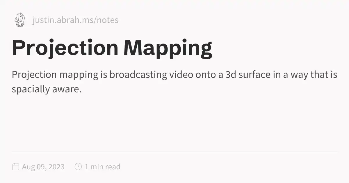 Projection Mapping
