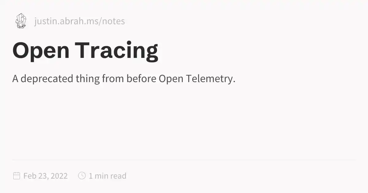 Open Tracing